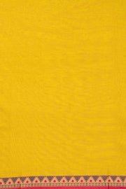 Yellow Handloom Kanchi Cotton Saree