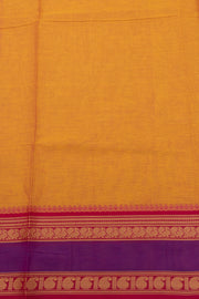 Yellow Handloom Kanchi Cotton Saree