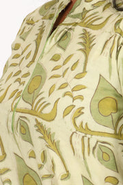 Green Handblock Vanaspati Printed Cotton Kurta
