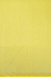 Yellow Handspun And Handwoven Jamdani Cotton Saree 10072200