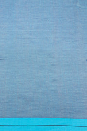 Blue Handspun And Handwoven Jamdani Cotton Saree 10072201