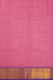 Pink Handloom Chettinad Cotton Saree 10072603
