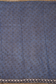 Blue Jahota Printed Silk Cotton Saree 10072952