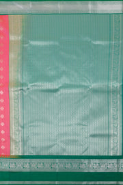 Peach Lightweight Fancy Kanjivaram Silk Saree with Contrast Pallu 10074883