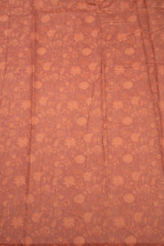 Blue Kalamkari Printed Malai Cotton Saree 10074694