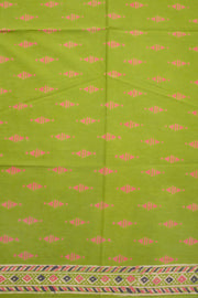 Green Hand Block Print Kota Cotton Saree 10074697