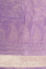 Purple Banarasi Tissue Silk Saree 10074699