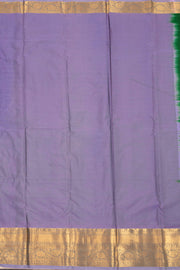 Green Kanjivaram Vegan Silk Saree with Contrast Pallu 10074873