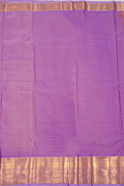 Peach Kanjivaram Vegan Silk Saree with Contrast Pallu 10074875