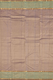 Beige Kanjivaram Pure Silk Saree with Contrast Pallu 10074895