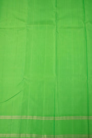 Turmeric Yellow Korvai Kanjivaram Silk Saree 10075519