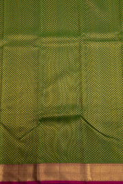 Dark Green Nakashi Kanjivaram Silk Saree 10075526