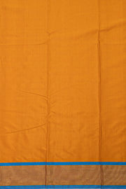 Yellow Kanjivaram Vegan Viscose Silk Saree With Stripes Design 10075609