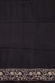 Beige Printed Tussar Silk Saree 10076297