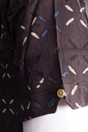 Brown Half Sleeve Ajrakh Printed Cotton Mens Shirt 10076829