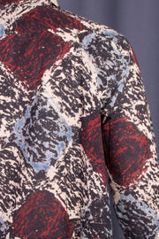 Graphite Black Full Sleeve Ajrakh Printed Cotton Men's Shirt 10076858