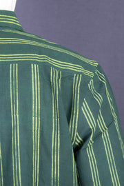 Indigo Handblock Print Pre-Washed Pure Cotton Shirt 10076870