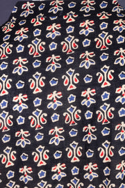 Ajrakh Cotton Men's Short Kurta With Slim-Fit Design & Front Pocket 10076896