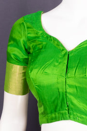 Green Kanjivaram Soft Silk Blouse 10076985