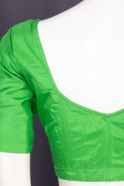 Leaf Green Kanjivaram Soft Silk Blouse 10076991