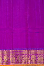 Candy Pink Handloom Gadwal Kuttu Cotton Saree With Silk Zari Border 10077064