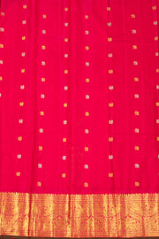 Soft Yellow Handloom Gadwal Kuttu Linen Saree With Silk Zari Border 10077066
