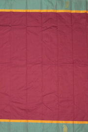 Deep Purple Kanjivaram Vegan Silk Saree 10077088