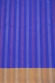 Blue Kanjivaram Vegan Silk Saree 10077090