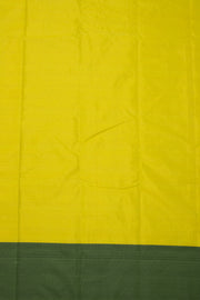Lime Yellow Kanjivaram Vegan Silk Saree 10077091