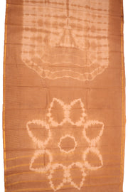 Beige Handcrafted Sungudi Cotton Saree 10077123