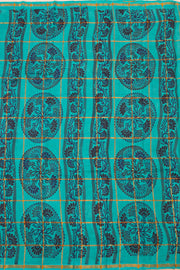 Aqua Blue Handcrafted Sungudi Cotton Saree 10077126