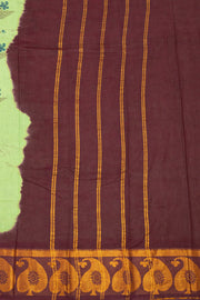 Pista Green Handcrafted Sungudi Cotton Saree 10077133
