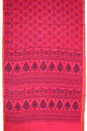 Pink Handcrafted Sungudi Cotton Saree 10077135