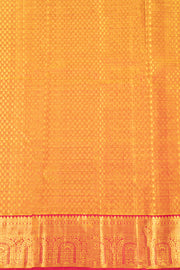 Gold With Maroon Kanjivaram Pure Silk Saree 10077159