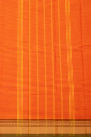 Orange Handloom Chettinad Cotton Saree 10077295