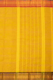 Mustard Yellow Handloom Chettinad Cotton Saree 10077304