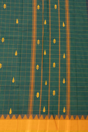 Green Handloom Chettinad Cotton Saree 10077328