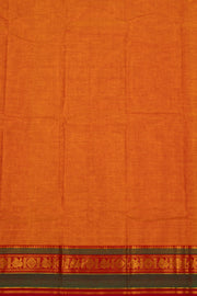 Orange Handloom Chettinad Cotton Saree 10077338