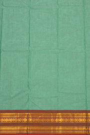 Ocean Blue Handloom Chettinad Cotton Saree 10077344