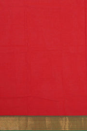 Tomato Red Handloom Chettinad Cotton Saree10077346