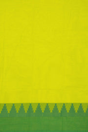 Lemon Yellow  Handloom Chettinad Cotton Saree 10077353