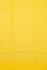 Yellow Chanderi Printed Silk Cotton Saree 10077359