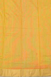 Yellow Chanderi Printed Silk Cotton Saree 10077360