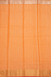 Beige Chanderi Printed Silk Cotton Saree 10077372