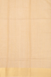 Beige Bird Motifs Chanderi Printed Silk Cotton Saree 10077378