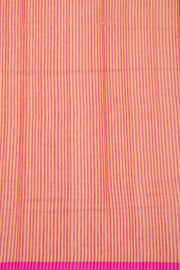 Peach Floral Motifs Chanderi Printed Silk Cotton Saree 10077381