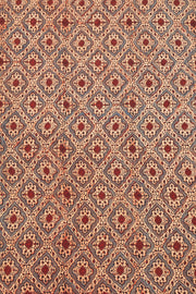 Red Ajrakh Printed Mulmul Cotton Saree 10077404