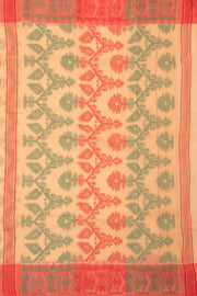 Beige Handloom Jamdani Cotton Saree 10077539