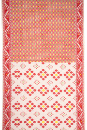 White Handloom Jamdani Cotton Saree 10077540