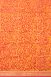 Red Printed Silk Cotton Saree 10077562